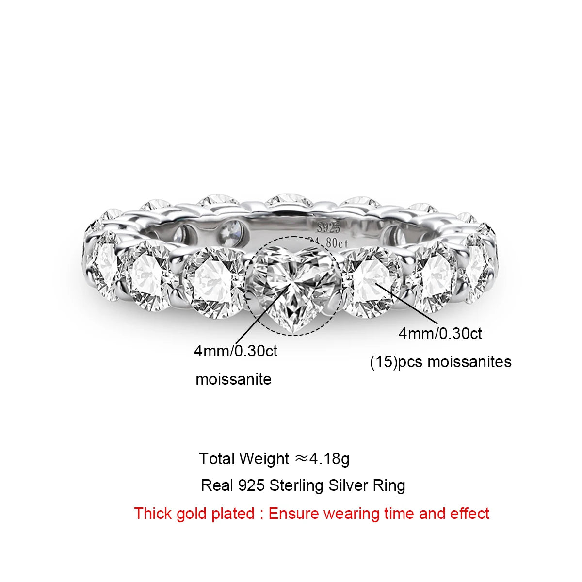 Eterna Heart Eternity Ring